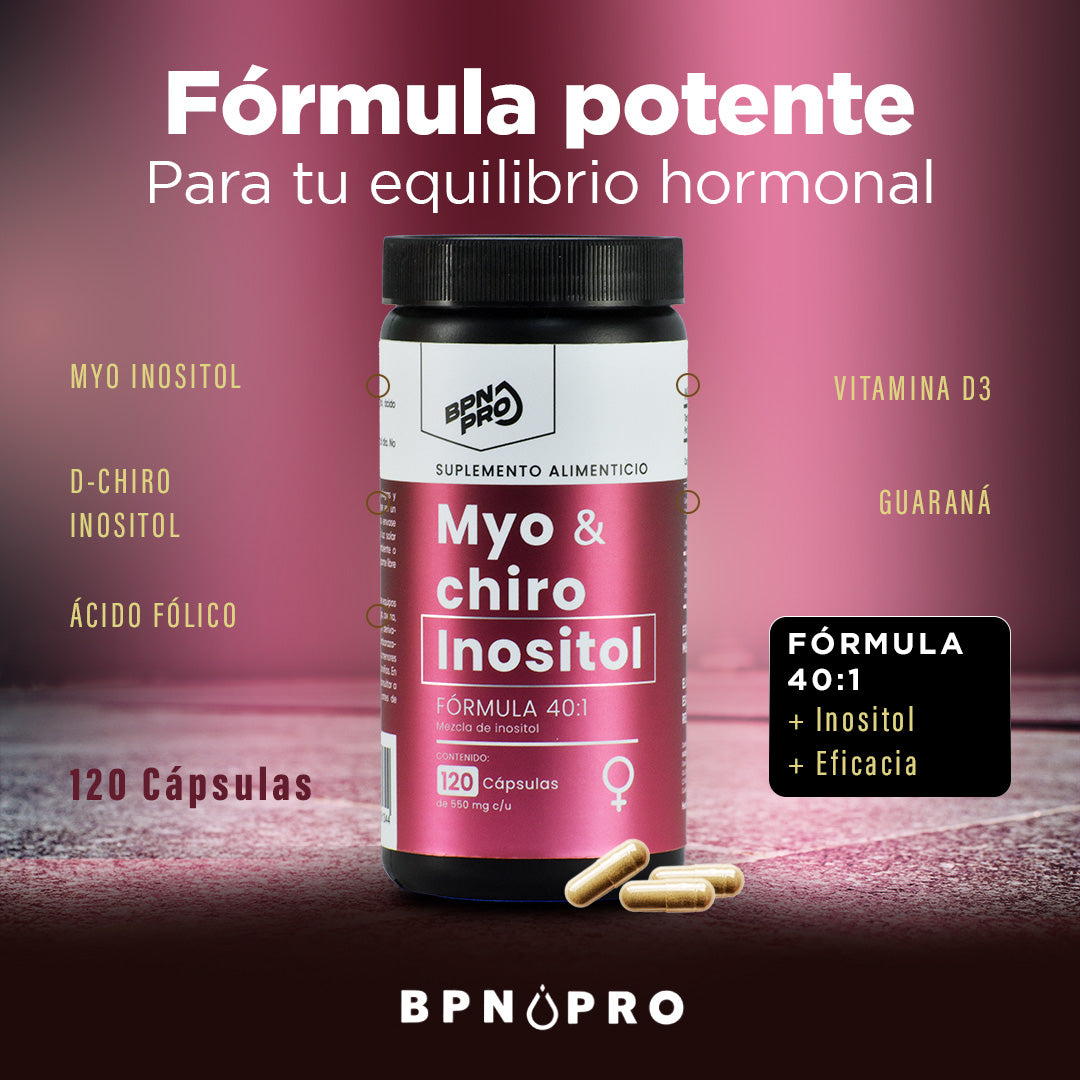 Inositol 40:1 Myo Y D-chiro Con Ácido Fólico Y Vitamina D3 | BPN Pro