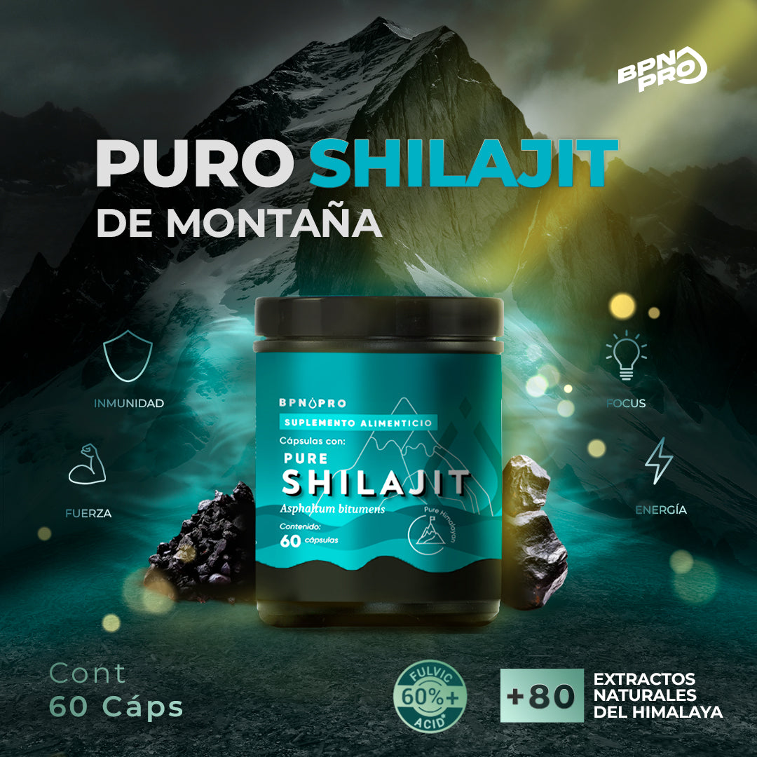 Shilajit Puro Himalaya Mineral Ácido Fúlvico Antioxidante | BPN Pro