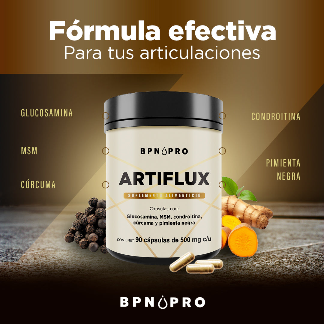 Artiflux Glucosamina MSM Condroitina Curcuma | BPN Pro