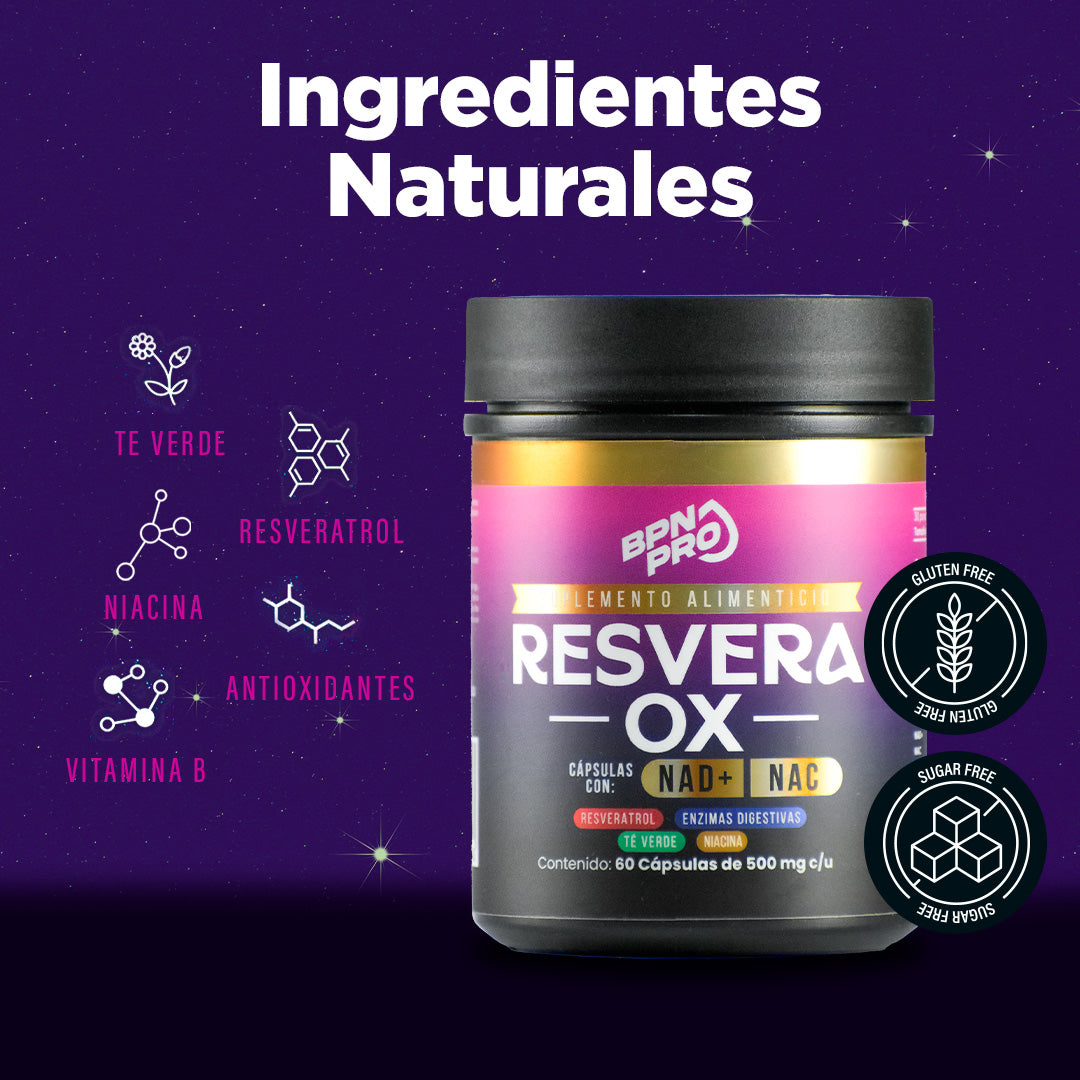 ResveraOX Resveratrol NAC NAD Antioxidantes | BPN Pro