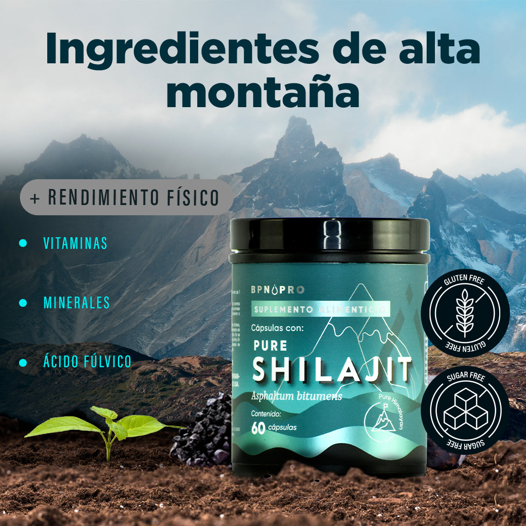 Shilajit Puro Himalaya Mineral Ácido Fúlvico Antioxidante | BPN Pro