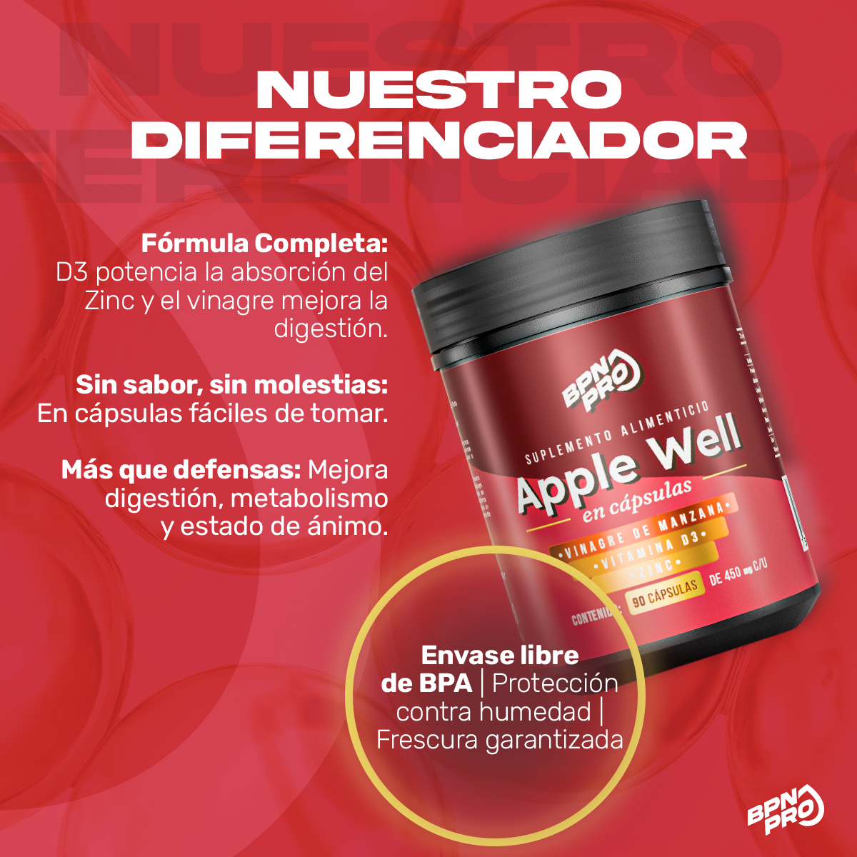 Pack Metabolismo y Control de Peso: Berberina + Apple Well + ZZZ BRN + Day BRN
