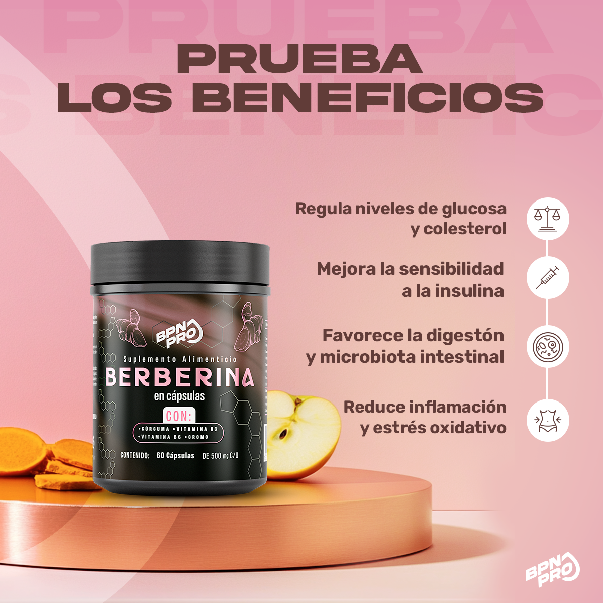Pack Metabolismo y Control de Peso: Berberina + Apple Well + ZZZ BRN + Day BRN