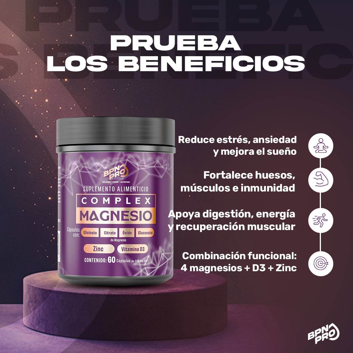 Combo Complejo De Magnesio + Probióticos