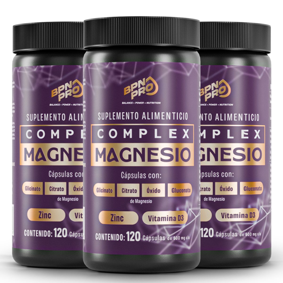 Magnesio Complex Zen | Complejo de 5 Magnesios con Teanina, GABA y ZInc