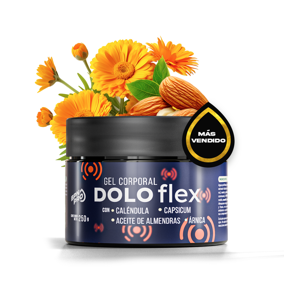 DoloFlex Gel Muscular 250 g con Árnica, Caléndula, Capsicum | BPN Pro