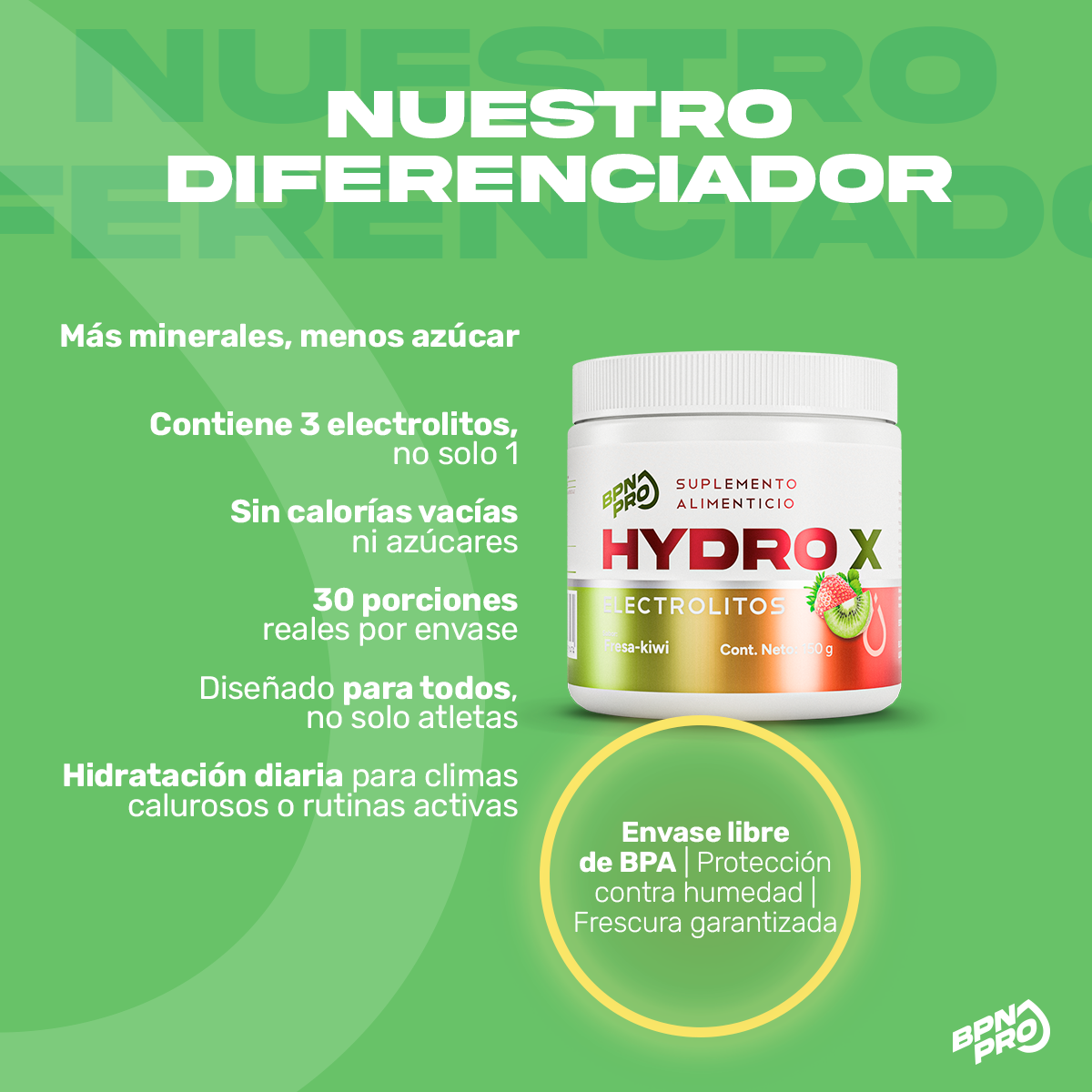 Pack Hidratación: Hydrox Fresa-Kiwi + Hydrox Blueberry + Hydrox Sandía