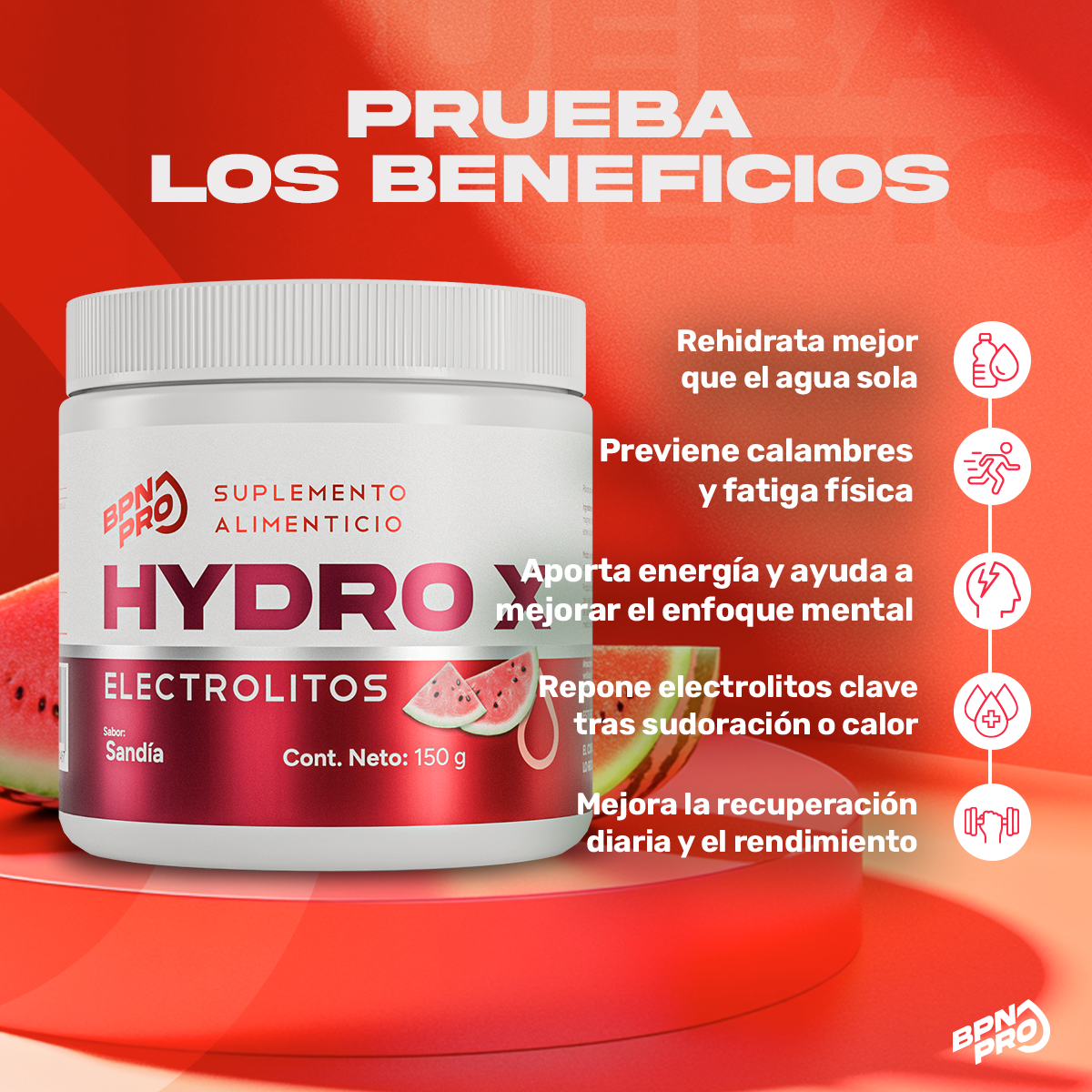 Pack Hidratación: Hydrox Fresa-Kiwi + Hydrox Blueberry + Hydrox Sandía