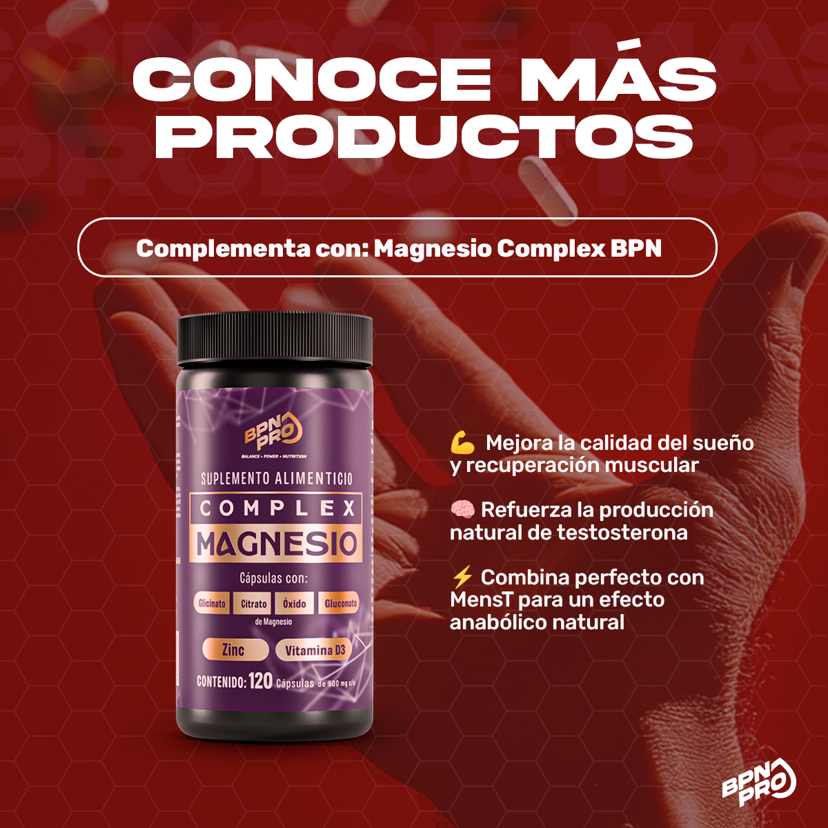 Mens T Plus Formula para hombre | BPN Pro