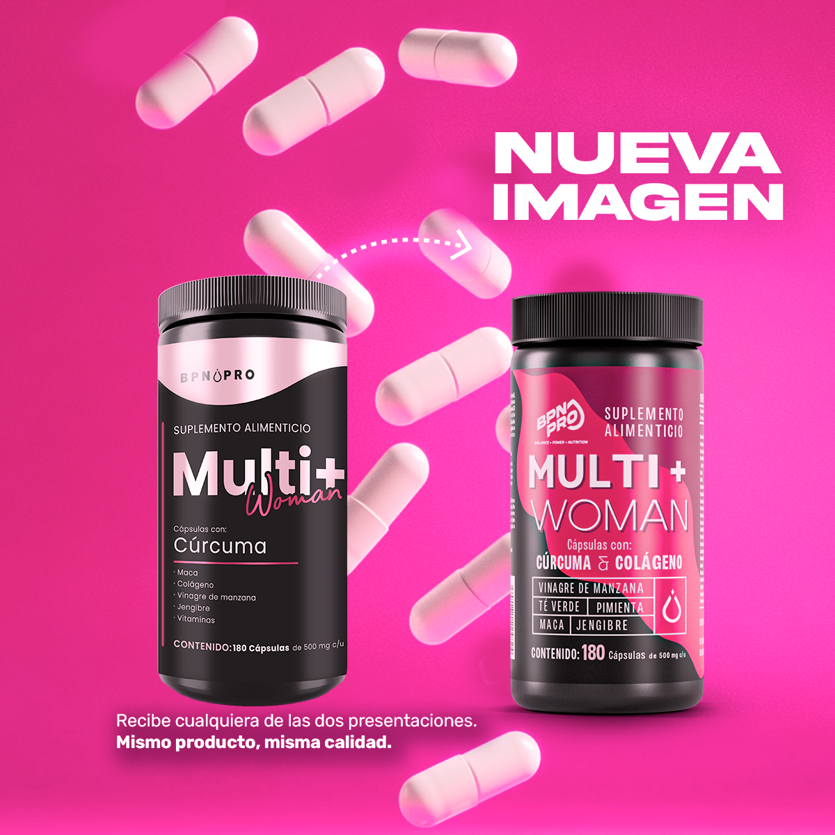 Multi Plus Woman Multivitamínico Mujer Fitness | BPN ProMulti Plus Woman Multivitamínico Mujer Fitness BPN PRO