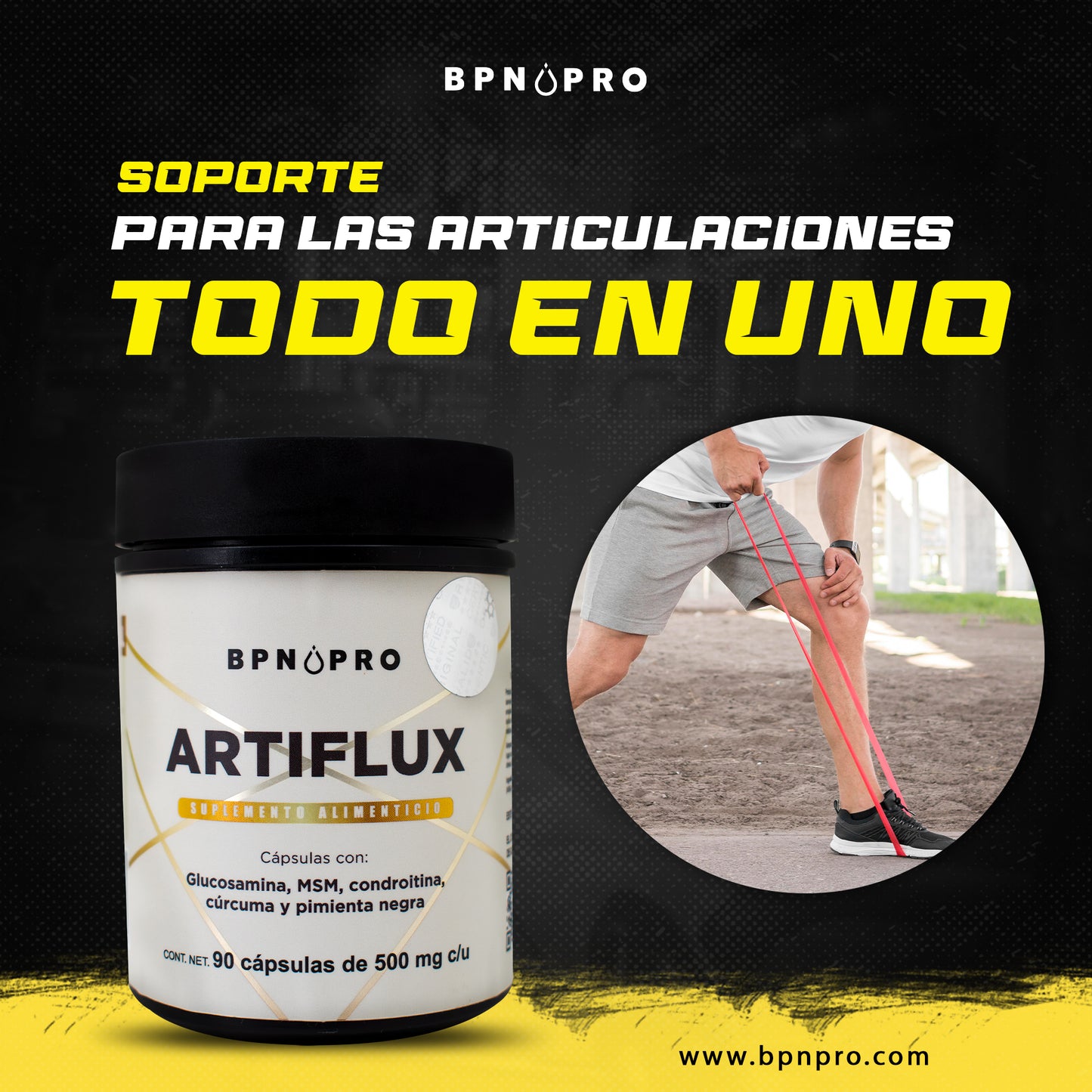 Artiflux Glucosamina MSM Condroitina Curcuma | BPN Pro