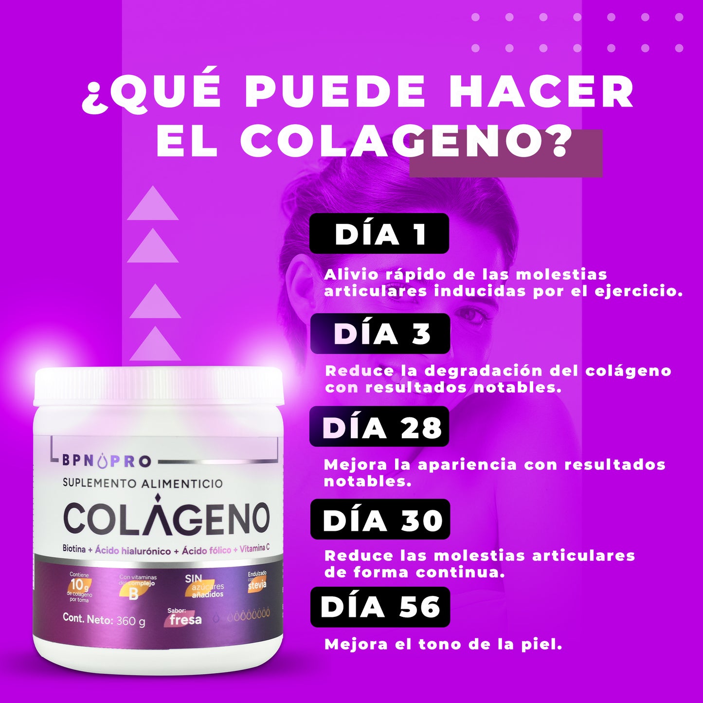Colágeno Hidrolizado En Polvo Ácido Hialurónico Ácido | BPN Pro