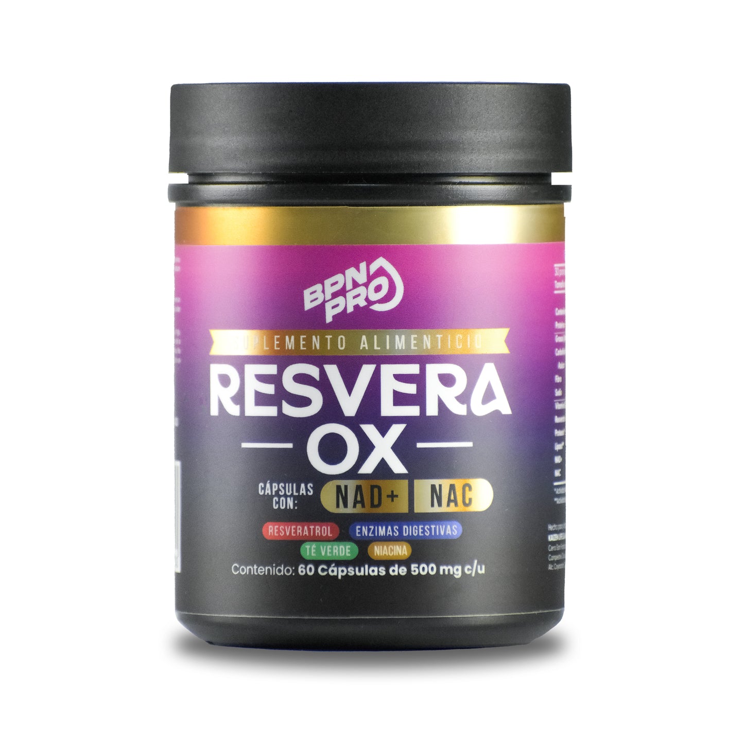 ResveraOX Resveratrol NAC NAD Antioxidantes | BPN Pro