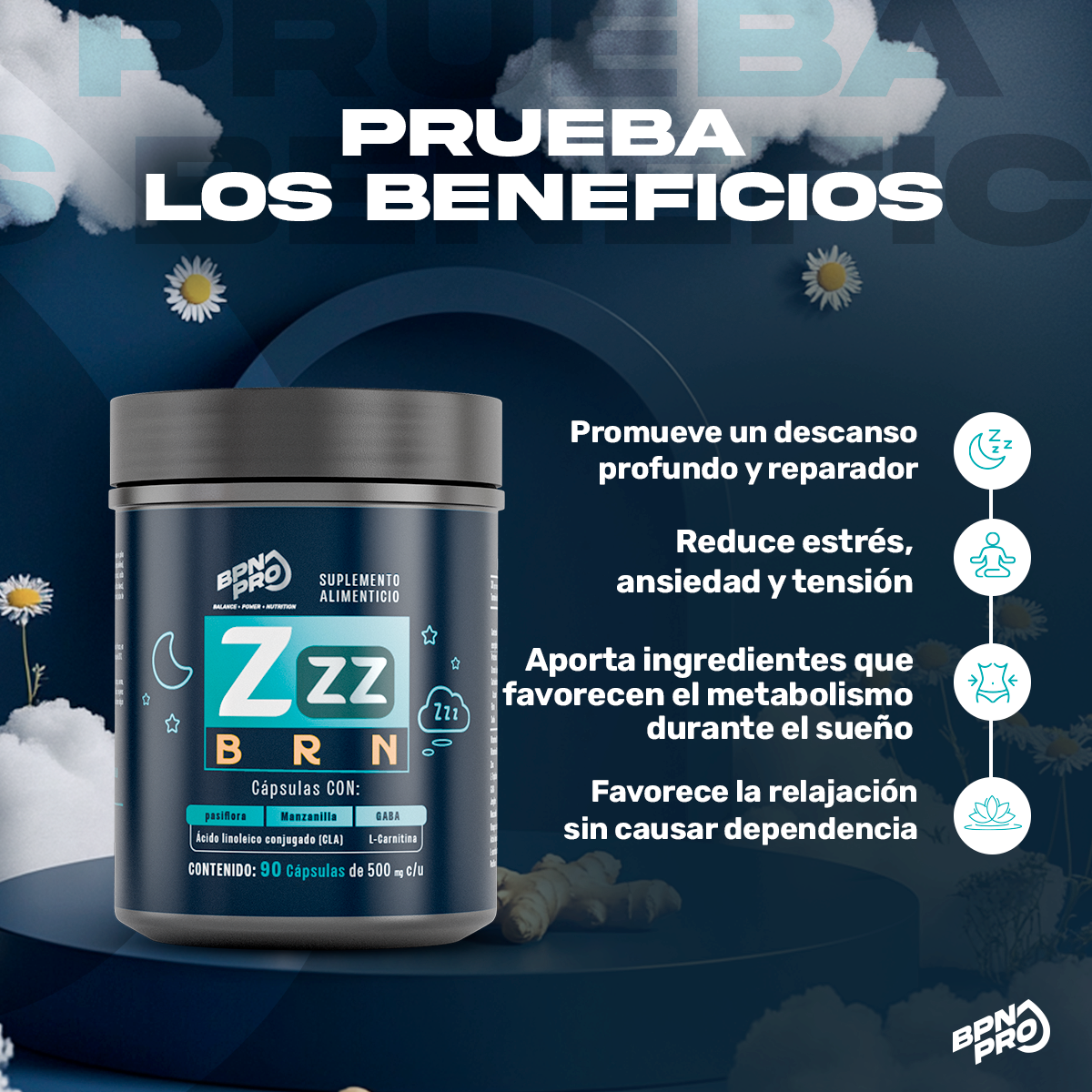 Pack GymRat: Creatina + ZZZ BRN + Day BRN + Pre Boost