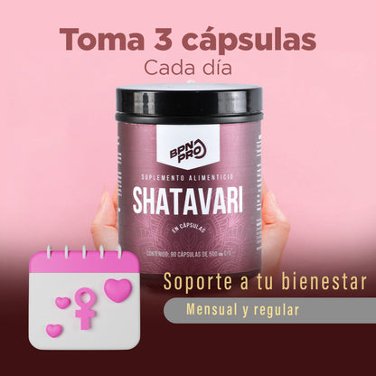 Shatavari | Equilibrio Hormonal 90 Cápsulas