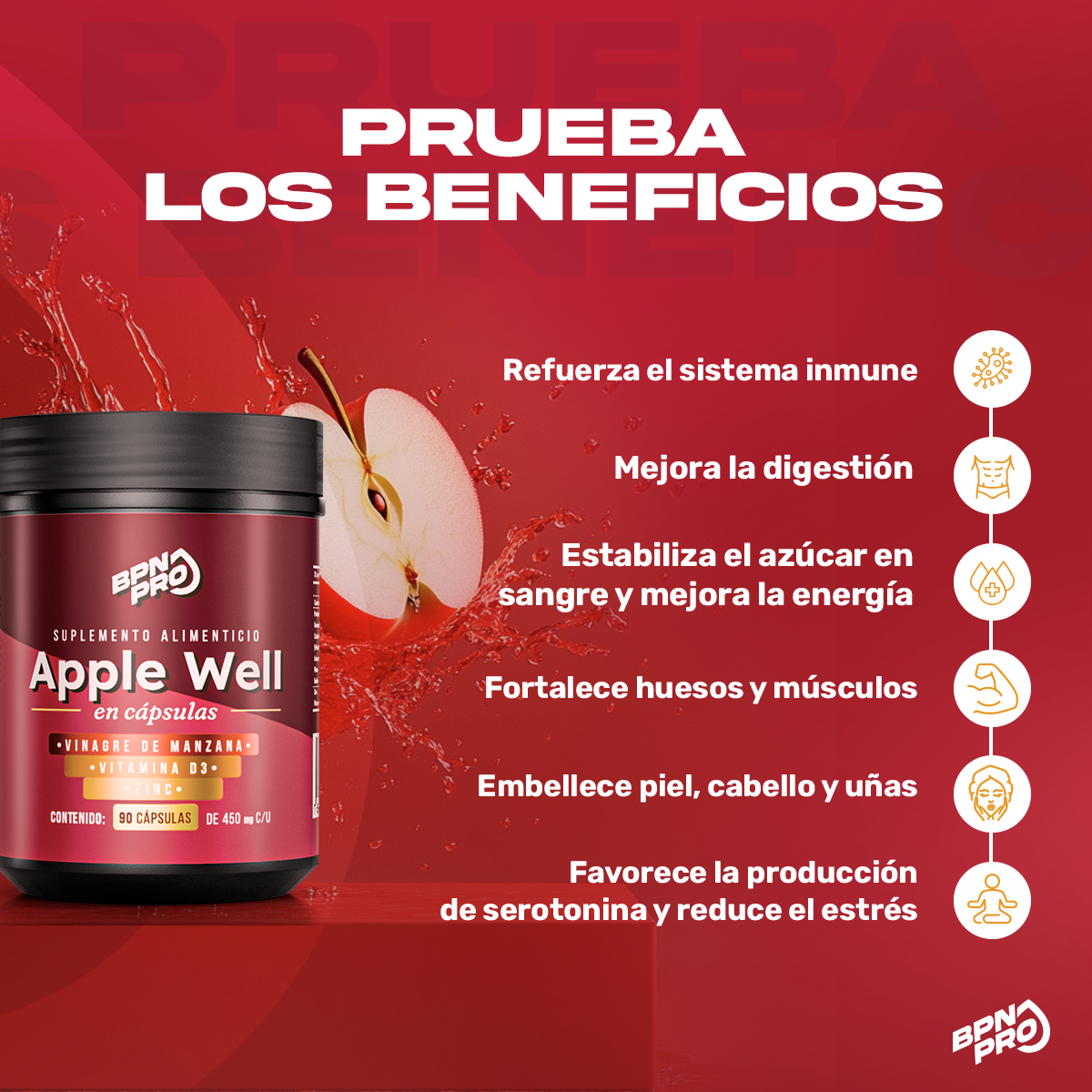 Pack Metabolismo y Control de Peso:  Berberina + Apple Well + ZZZ BRN + Day BRN