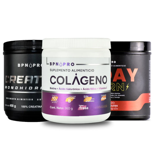 Pack Mujer Activa:  Creatina + Colágeno + Day BRN