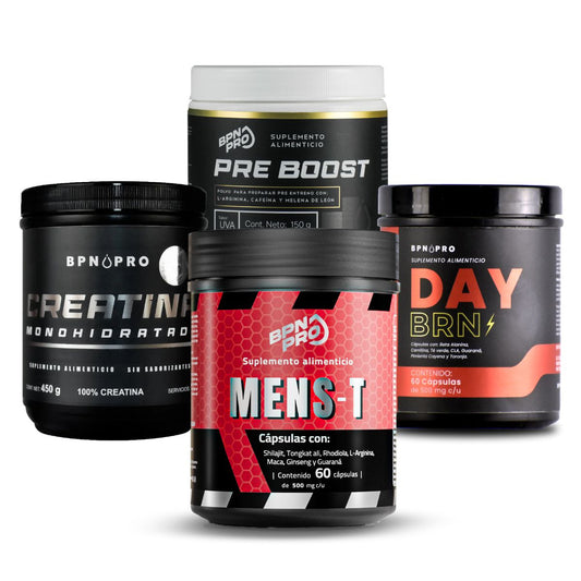 Pack Hombre Performance:  MensT + Creatina + Day BRN + Pre Boost