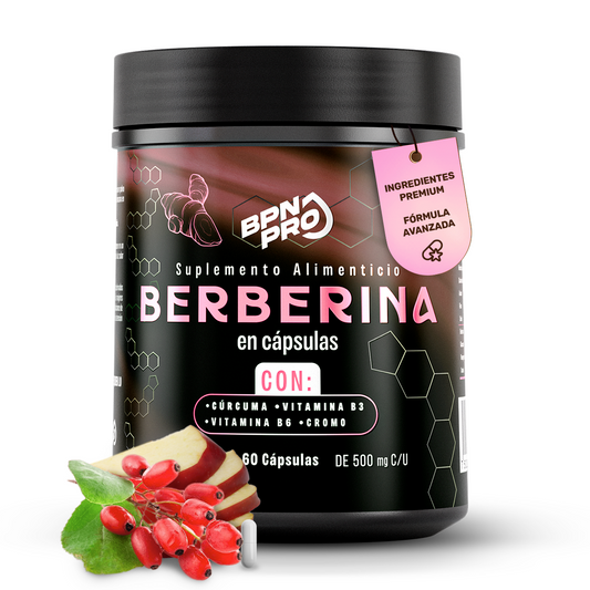 Berberina 500 Mg Cúrcuma Vinagre De Manzana Canela  Sabor Sin sabor | BPN Pro