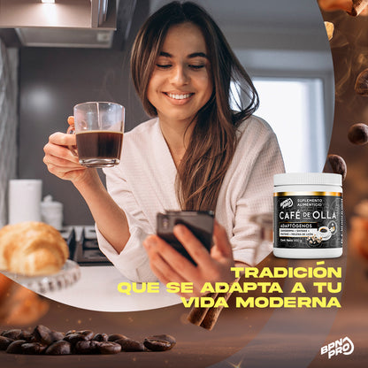 Café de Olla con Adaptógenos | Ganoderma, Shitake, Maitake y Melena de Leon 450 gr