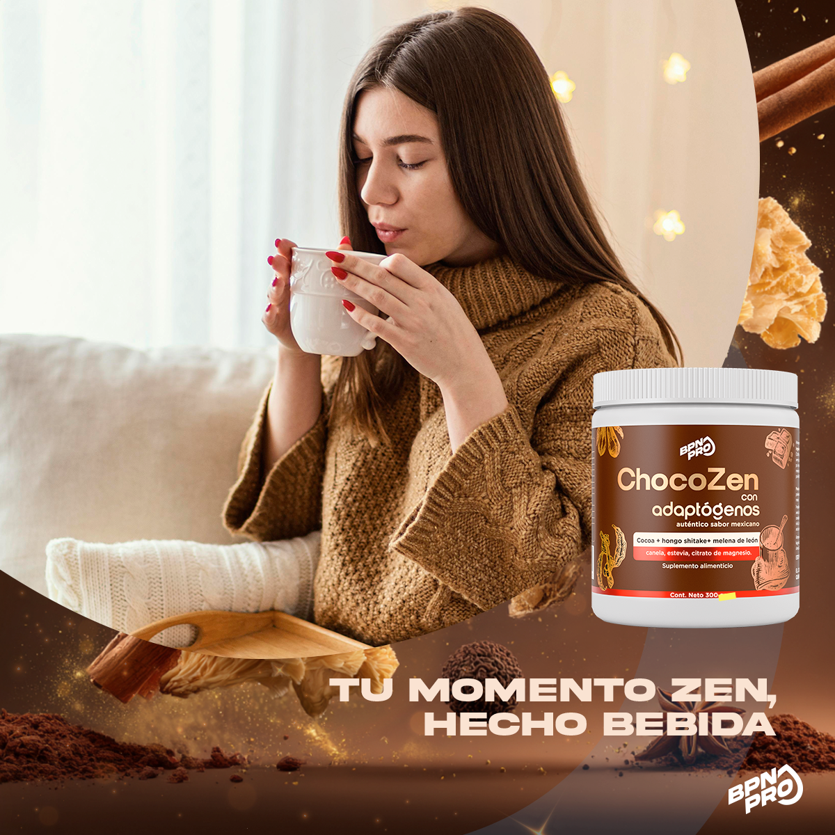 ChocoZen | Chocolate Con Adaptógenos 300 gr