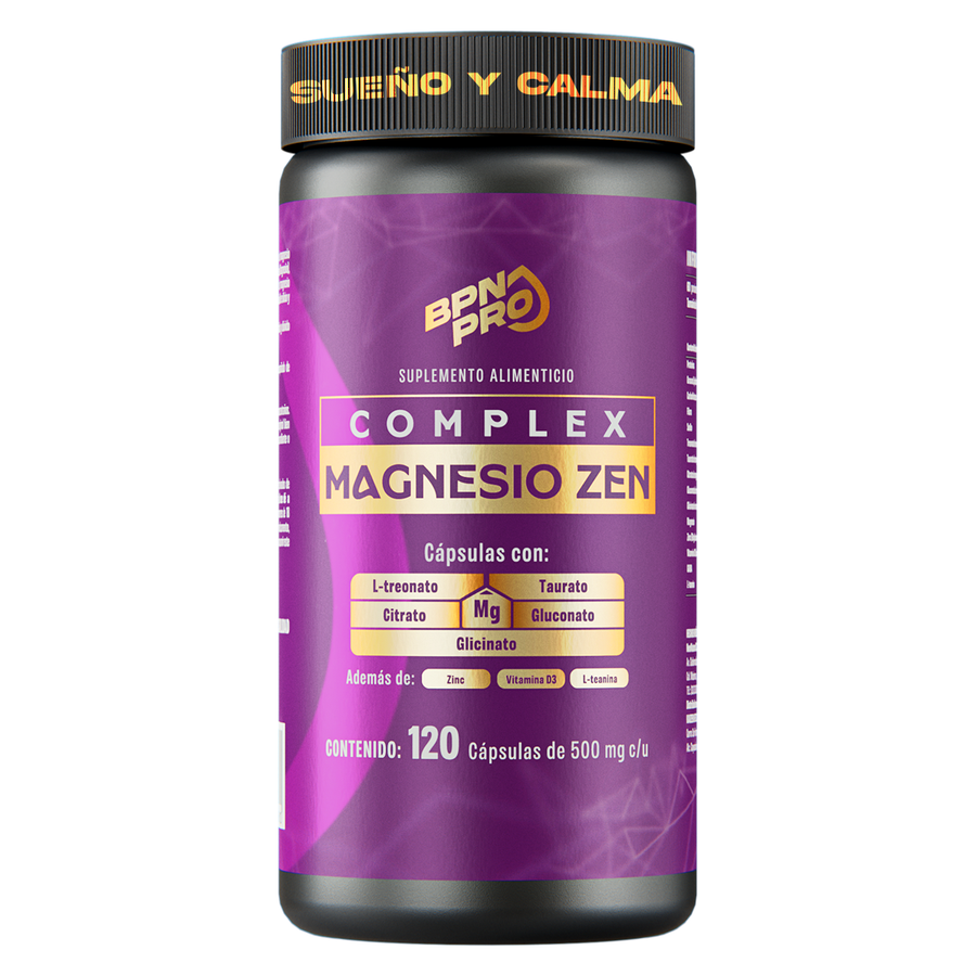 Magnesio Complex Zen | Complejo de 5 Magnesios con Teanina, GABA y ZInc