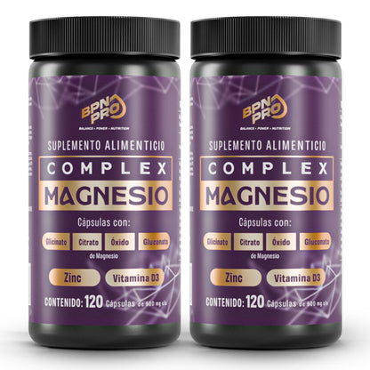 Magnesio Complex Zen | Complejo de 5 Magnesios con Teanina, GABA y ZInc