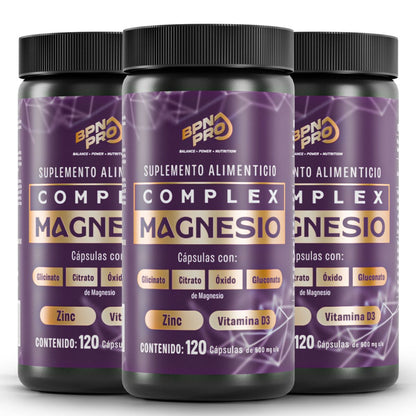 Magnesio Complex Zen | Complejo de 5 Magnesios con Teanina, GABA y ZInc