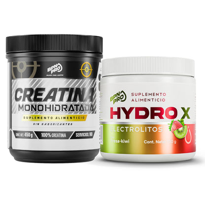 Combo Creatina Sin Sabor + Electrolitos Fresa-Kiwi