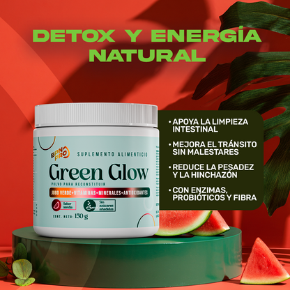 Greenglow | Jugo Verde En Polvo Varios Sabores 150 gr