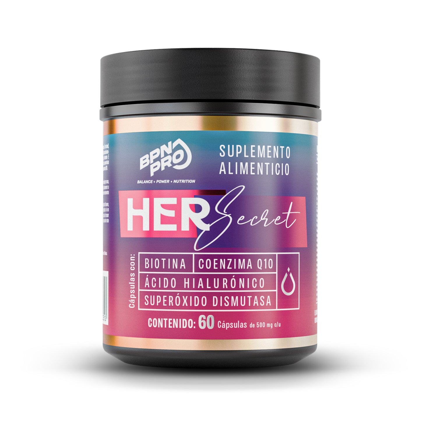 Her Secret | Multivitamínico para Cabello, Piel y Uñas 60 Cápsulas