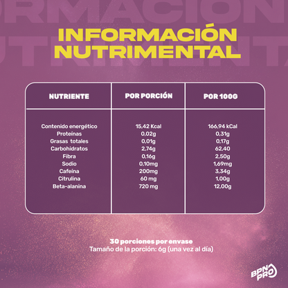 Combo Creatina Sin Sabor + Pre Entreno Sabor Uva