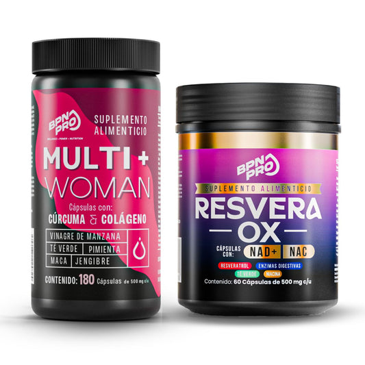 Combo Multivitamínico Para Mujer + Resveratrol