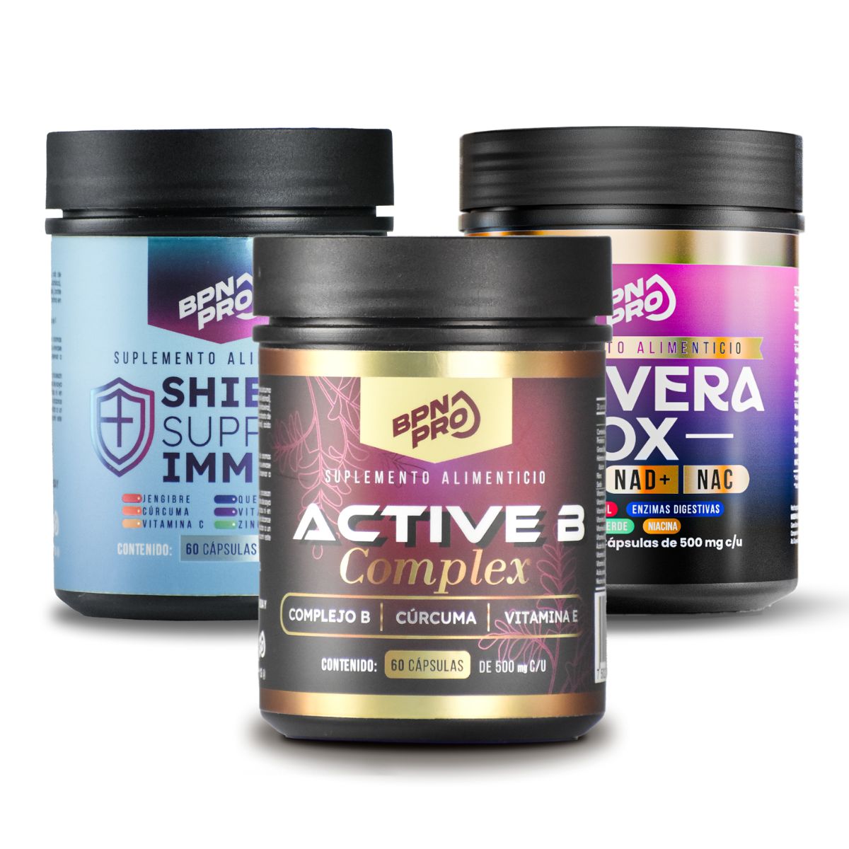Pack Impulso Vital: Shield + Active B + ResveraOx