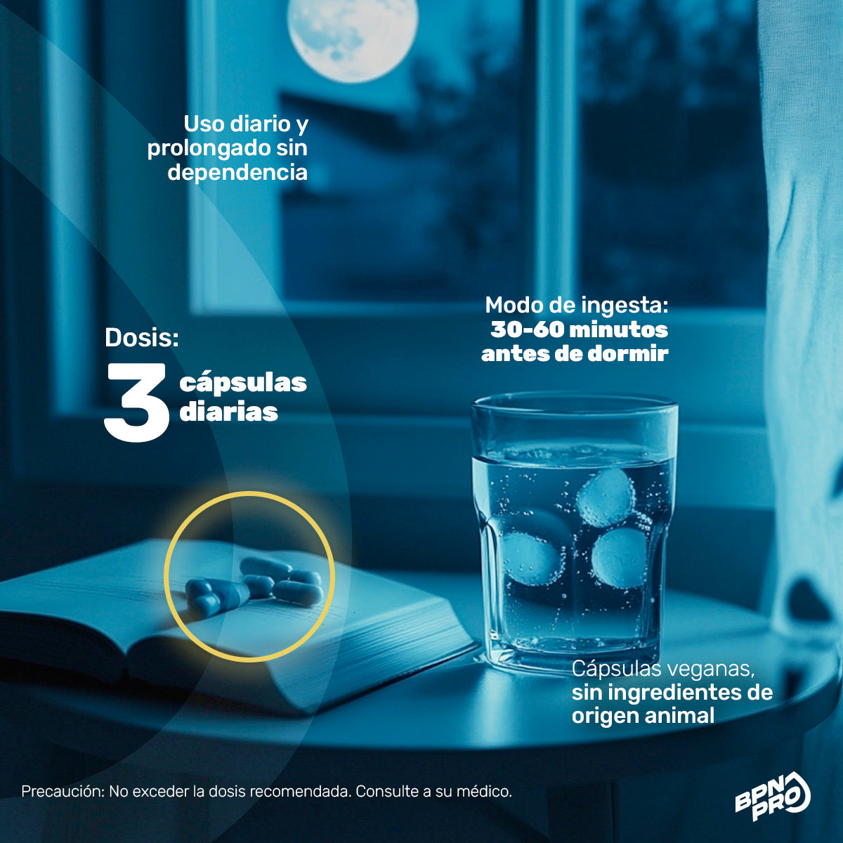Zzz BRN | Pastillas Nocturnas Con CLA, l-Carnitina, GABA, Manzanilla 90 Cápsulas
